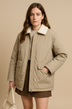 Women’s Cotton-Padded Jacket – Loose, Warm and Casual