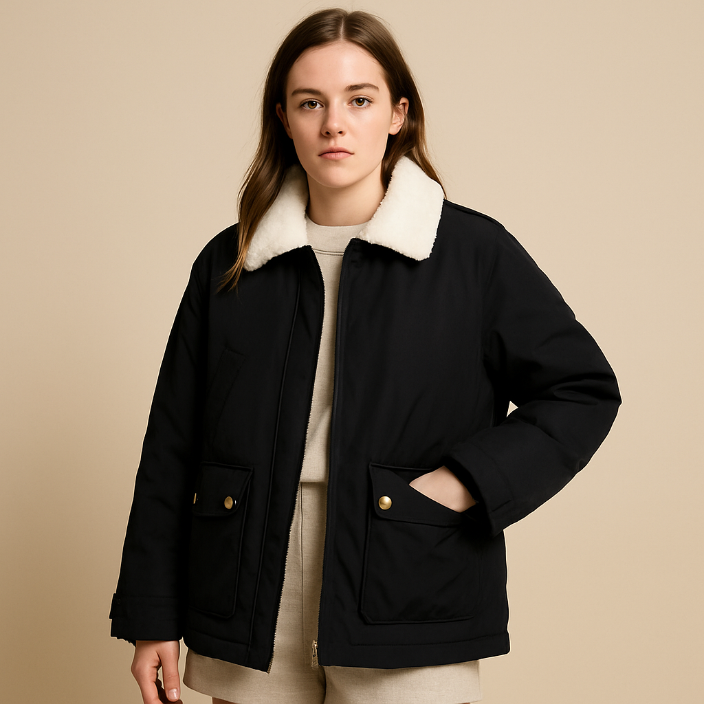 Women’s Cotton-Padded Jacket – Loose, Warm and Casual