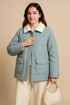 Women’s Cotton-Padded Jacket – Loose, Warm and Casual