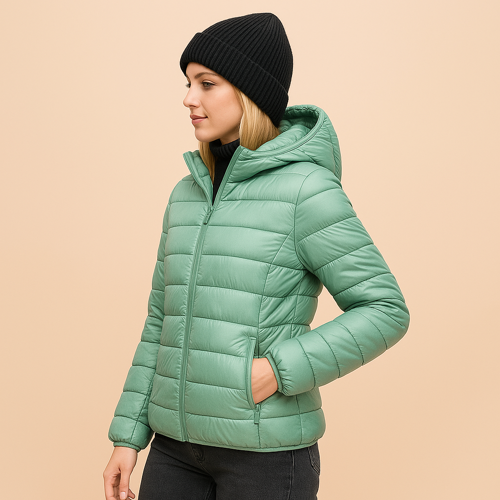 Women’s Short Down Jacket – Lightweight, Warm and Hooded