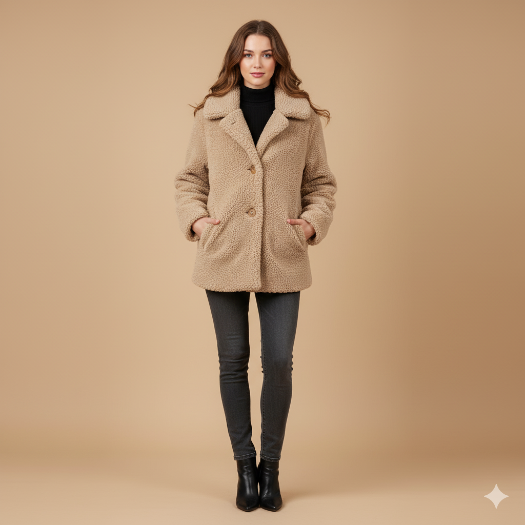 Women’s Korean Style Cashmere Coat – Loose, Thick and All-Match