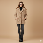 Women’s Korean Style Cashmere Coat – Loose, Thick and All-Match