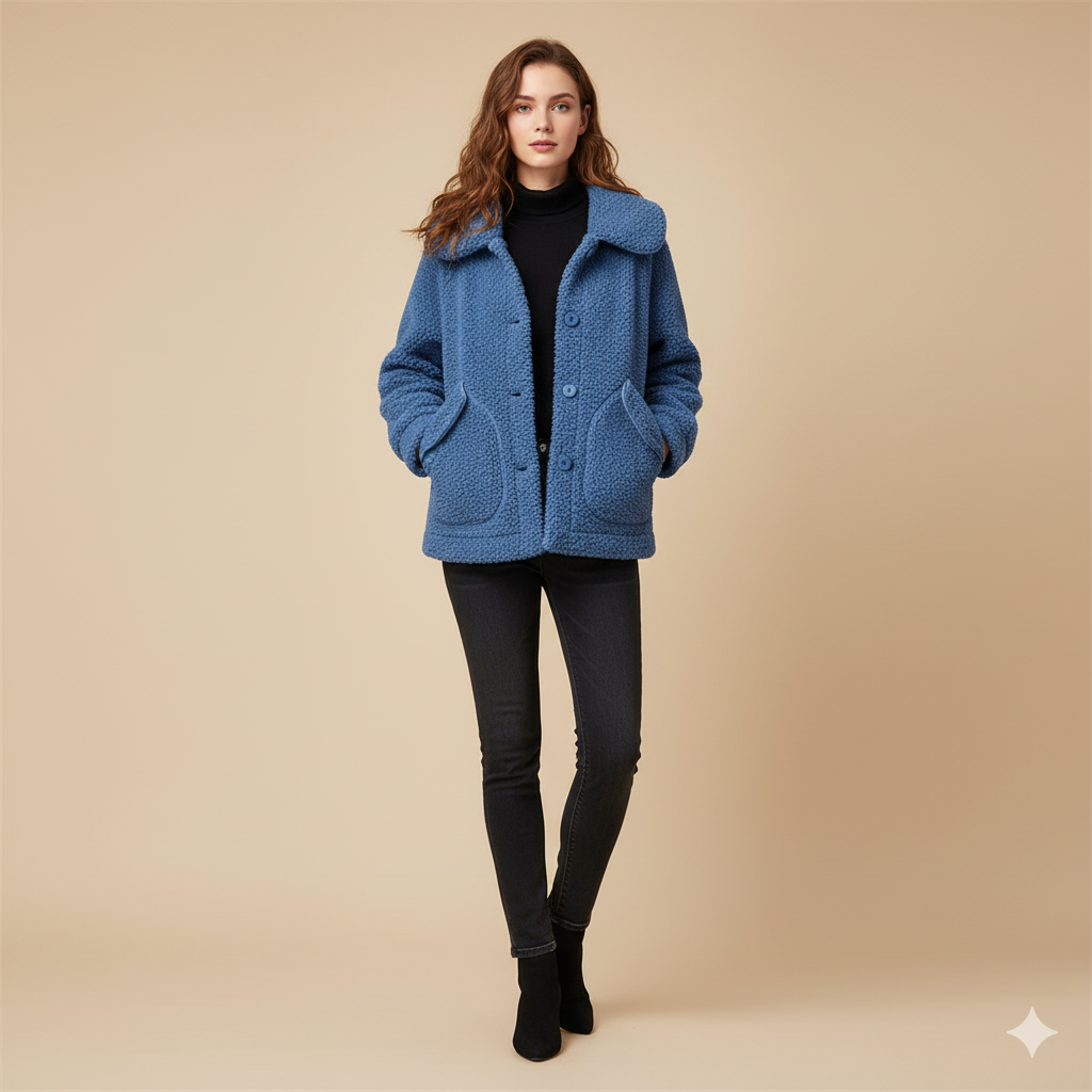 Women’s Korean Style Cashmere Coat – Loose, Thick and All-Match